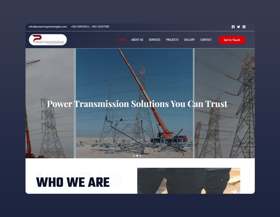 Power Engineering Group (PEG) – website work